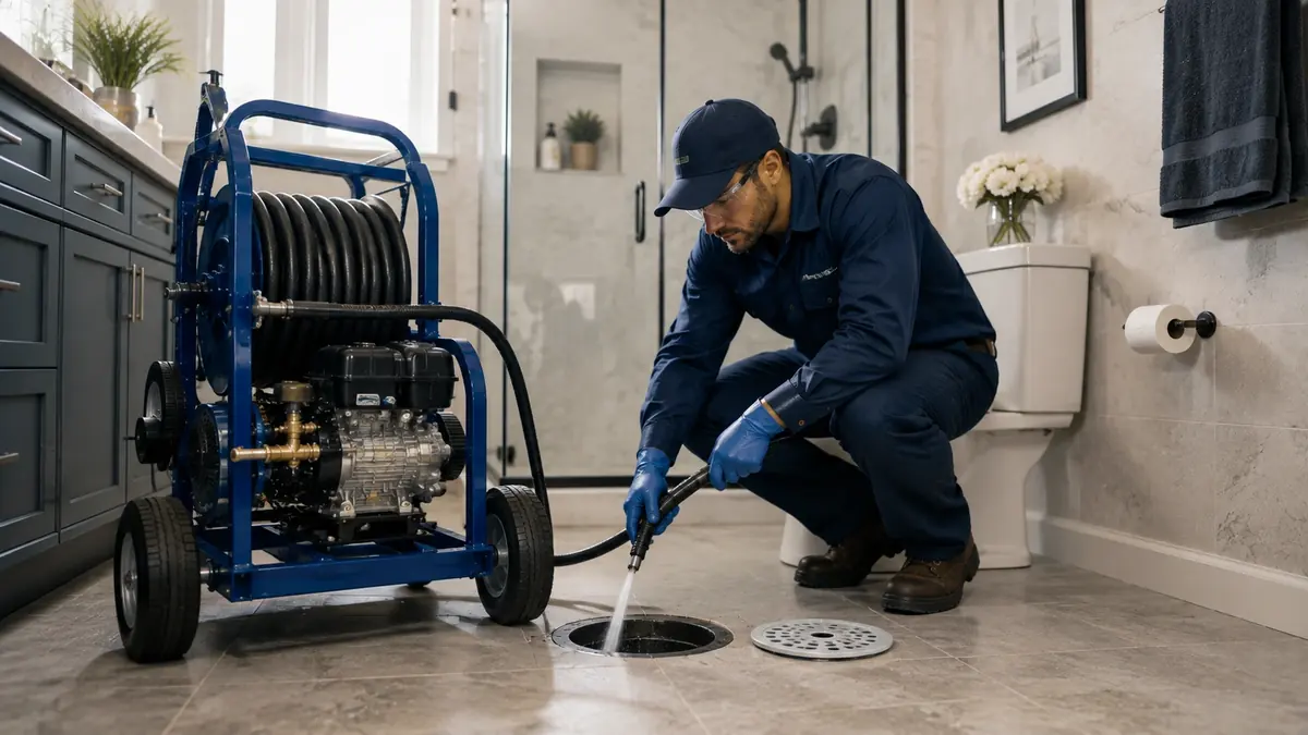 Bathroom Drain Hydro Jetting in Culver City