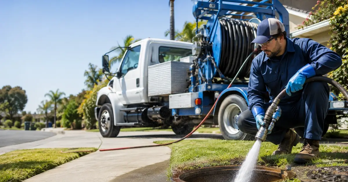 Hydro jet sewer cleaning Culver City