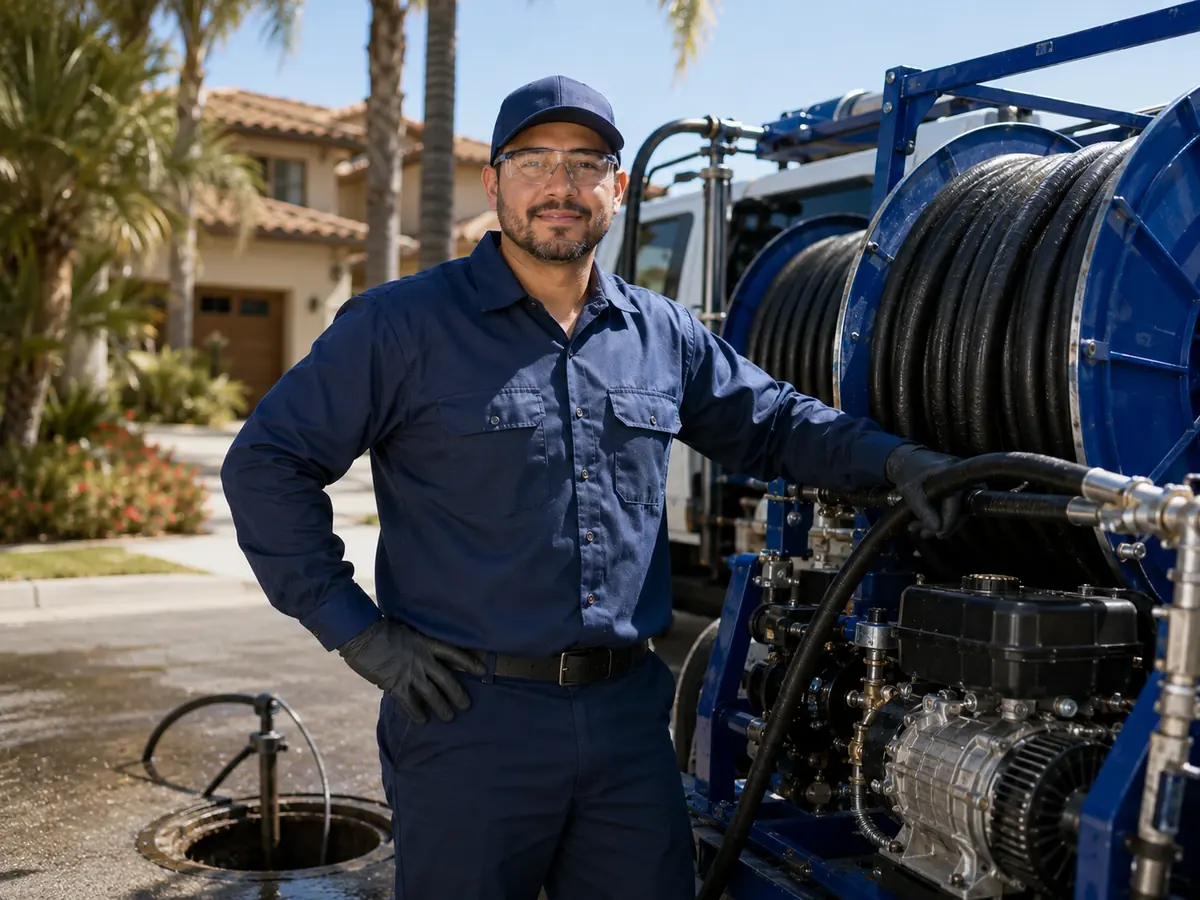Hydro jet sewer cleaning in Culver City