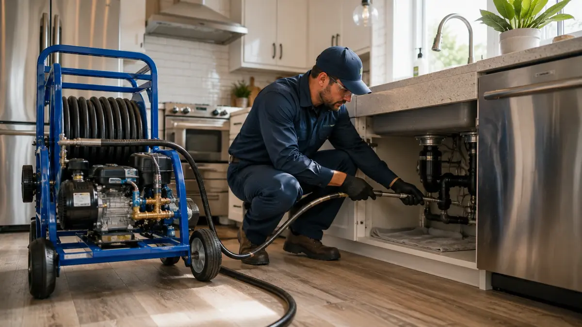 Kitchen Drain Hydro Jetting in Culver City