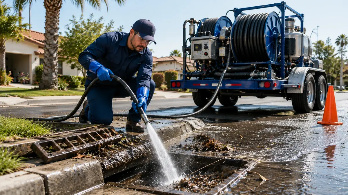 Storm Drain Hydro Jet Cleaning in Culver City